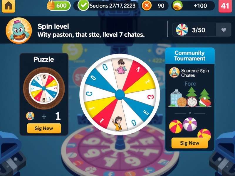 Supreme Spin Genius community tournament interface