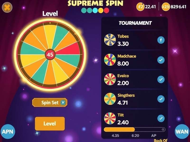 Supreme Spin Genius gameplay screenshot showing spinning puzzle mechanics